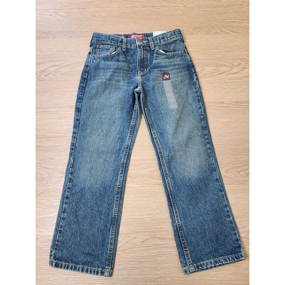 New Arizona Boy's Denim Blue Jeans Size 10 Husky Straight Original Fit 28x23 - Picture 1 of 12